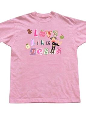 Gildan Pink "Love Like Jesus" Graphic Tee